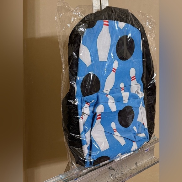 Bowling Pin Pattern Backpack - Picture 2 of 11